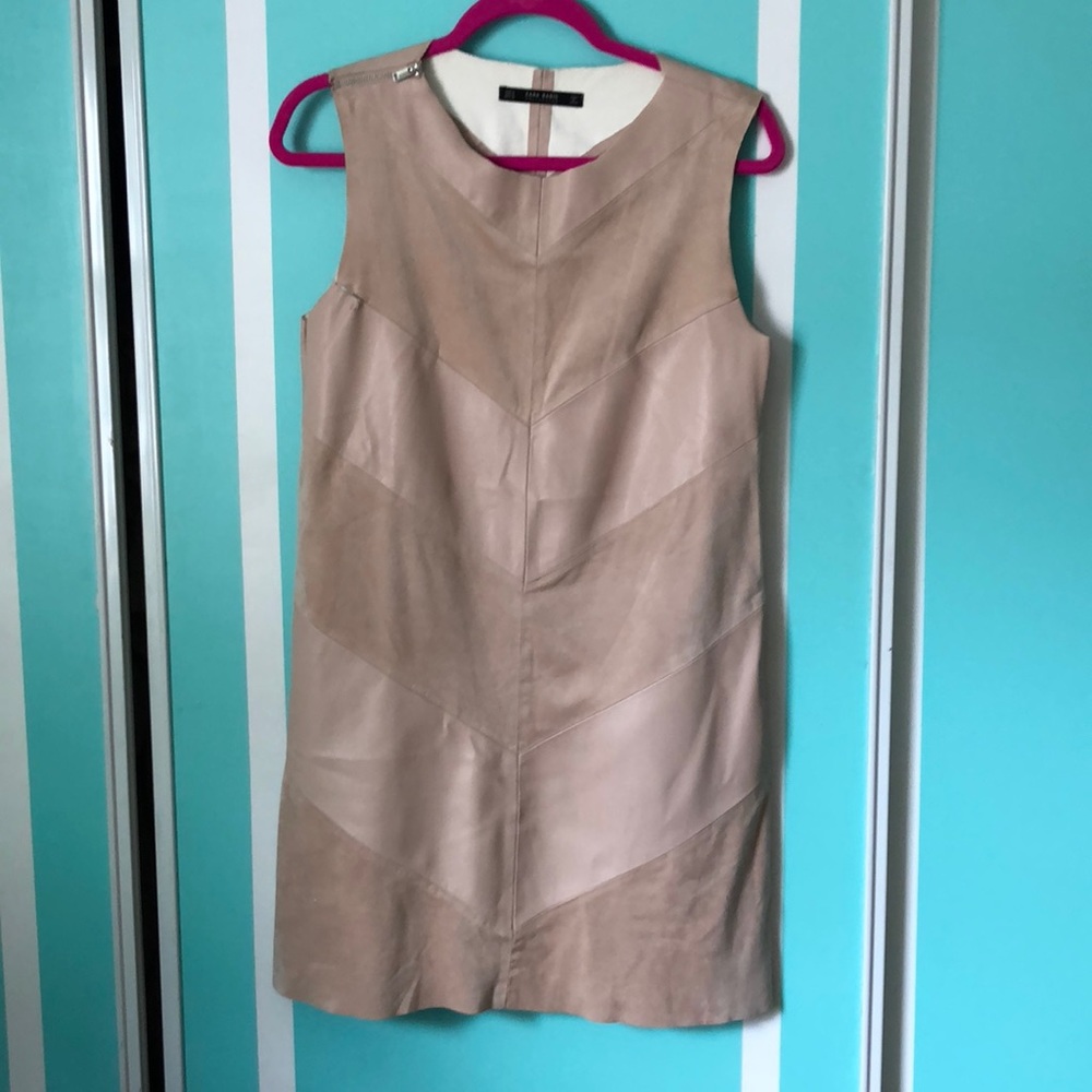 Suede and Leather Faux Dress.